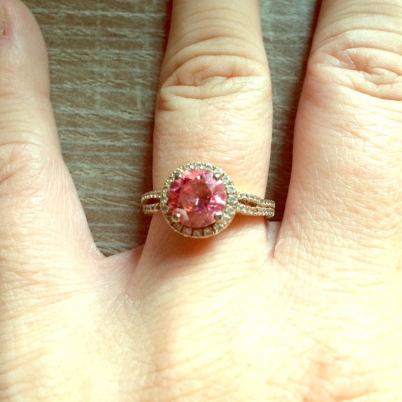 Gorgeous 14k gold ring from an ex. Pink stone!