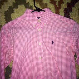 Ralph Lauren Button Down Pink Gingham fits 0