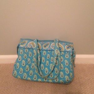 Vera Bradley Bow Tote in retired Bermuda Blue