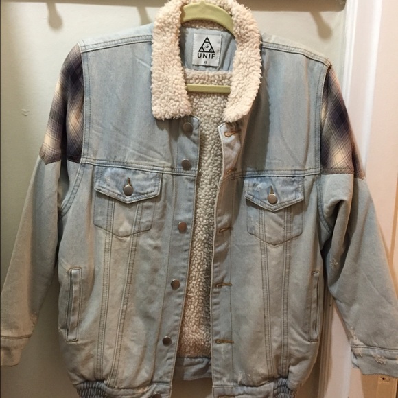 Unify oversized denim bomber