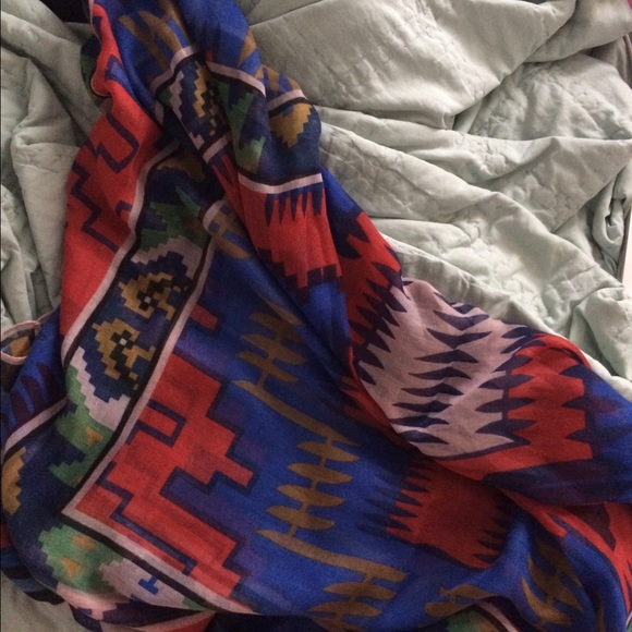 multi color blanket scarf/wrap (NO TRADES)