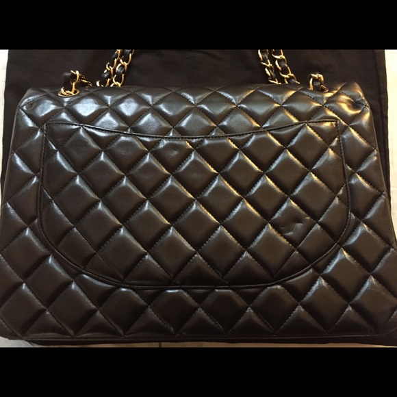 Sold!! Gorgeous Chanel Maxi Double flaps lambskin - Picture 4 of 4
