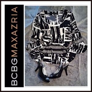 ⬇️ BCBGMaxAzria B&W Dress, size M