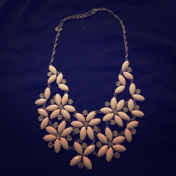 Flower statement necklace