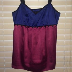 Silk color block top from the Limited