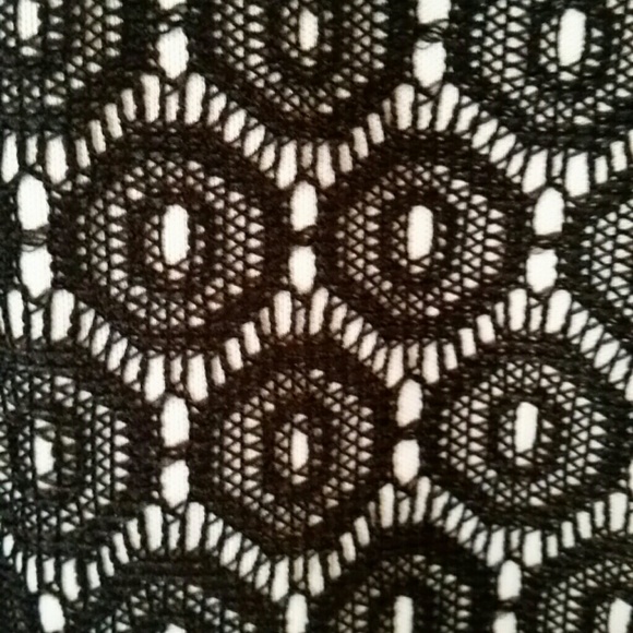 SOLD! FINAL SALE! Black and White Lace Dress - Picture 2 of 3