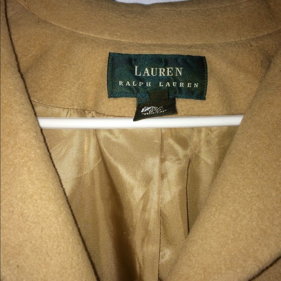 Ralph Lauren Full Length Wool Coat in Beige. - Picture 2 of 4