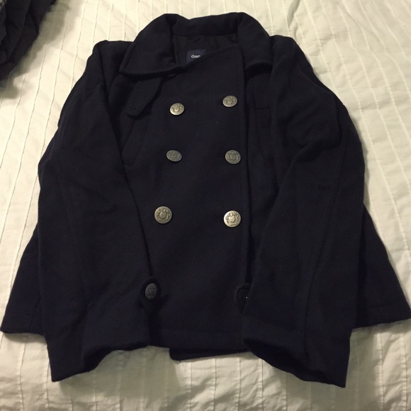 Beautiful navy blue peacoat
