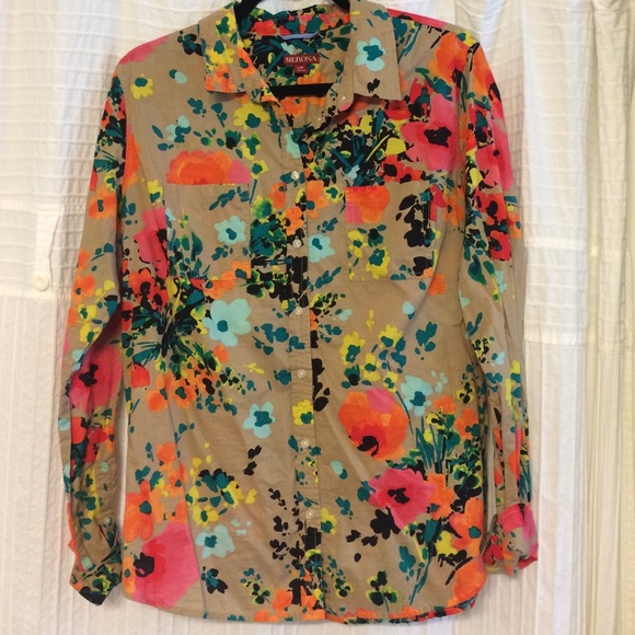 Floral button down