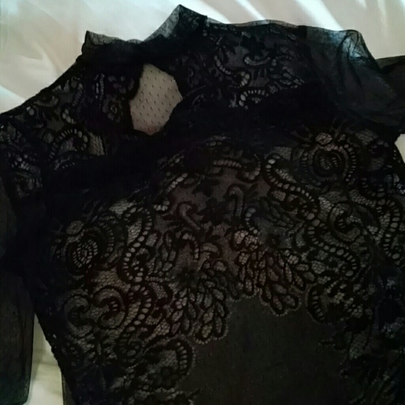 Black Lace shirt sheer shirt from philly boutique