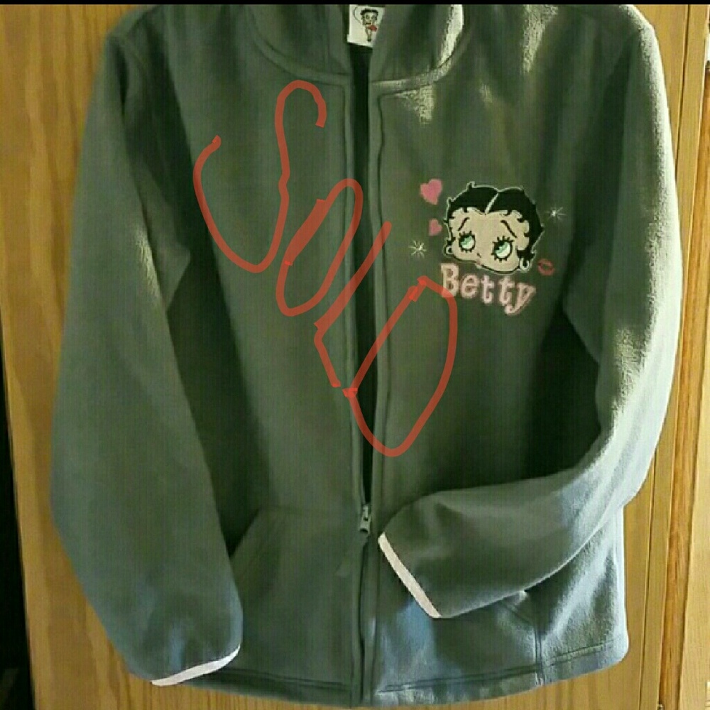 Betty Boop fleece zip up hoodie  (great condition)