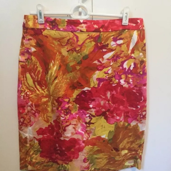 J crew water color pencil skirt size 4