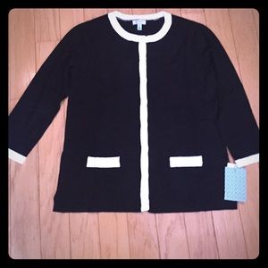 Susina Sweaters - Black and white sweater Susina Sweaters - Black and white sweater