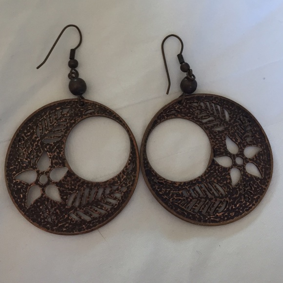 Copper earrings