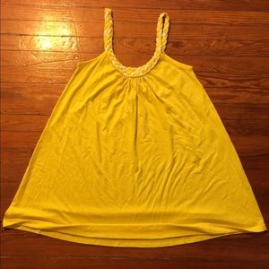 Yellow spaghetti-strap dress