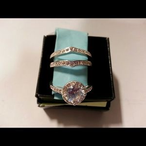 CZ Solitaire ring with Jacket set