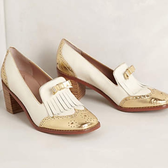 Anthropologie Heeled Loafers//NEVER WORN
