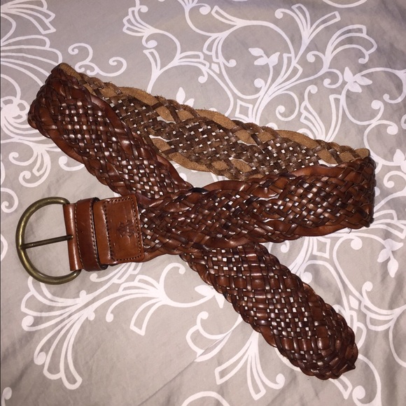 Size med Italian leather Abercrombie & Fitch belt