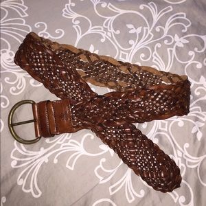 Size med Italian leather Abercrombie & Fitch belt