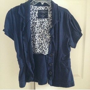 Navy short-sleeved Jacket
