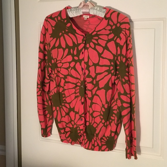 J Crew floral sweater