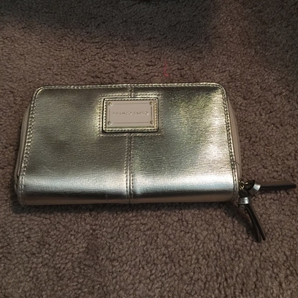 Gold metallic wallet