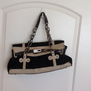 BCBG Max azria black and cream bag