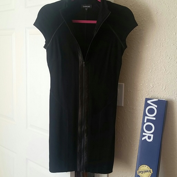 Bebe black bodycon dress