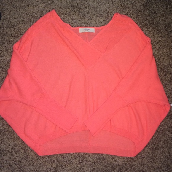 A pretty coral sweater