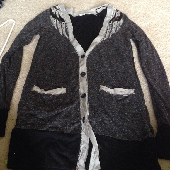 Miss me angel wing cardigan lined with thermal