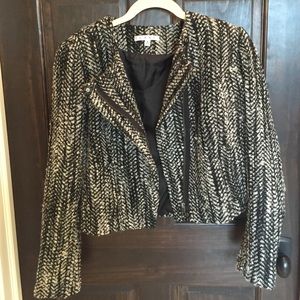 Cropped wool blazer