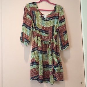 Beautiful Sheer Print Dress