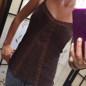 Brown tank top