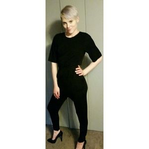 H&M Black Dressy Jumpsuit Sz 2 NWT