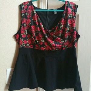 Torrid rose top