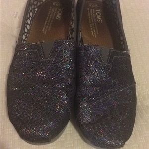 Black Glitter TOMS classics