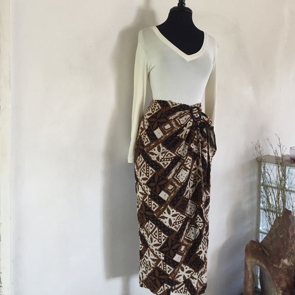 Wrap bohemian linen and cotton skirt! - Picture 1 of 4
