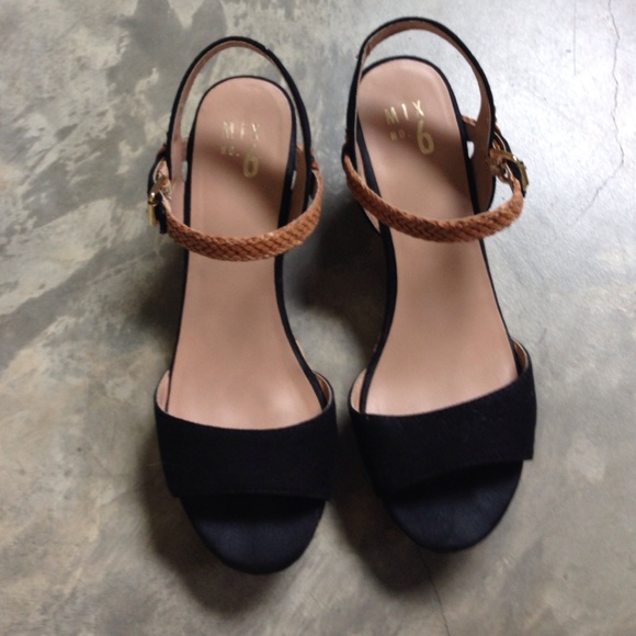 Mix No. 6 Linen Wedge Sandal