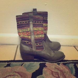 Steve Madden Aztec pattern boots