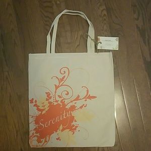 Screenprinted Canvas Market Tote NEW Serenity
