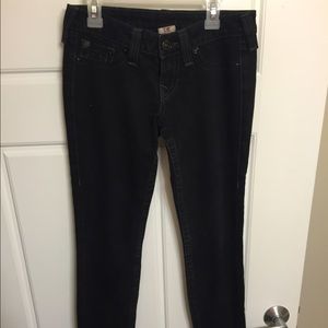 Black True Religion Skinny Jeans