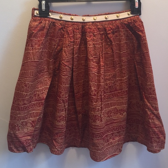 Printed mini skirt