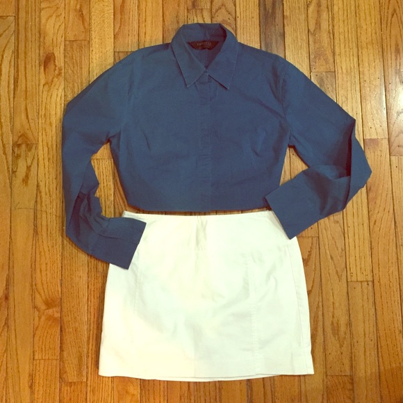 EXPRESS Women's Teal Shirt