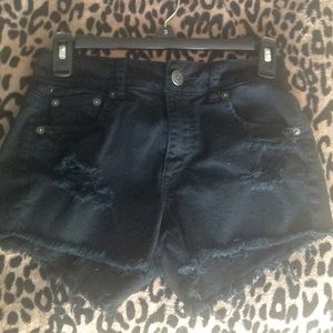 Black high waisted shorts from american eagle