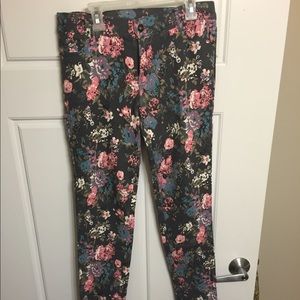 Forever 21 Floral Patterned Jeans