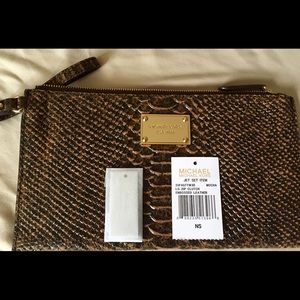 Michael Kors leather clutch