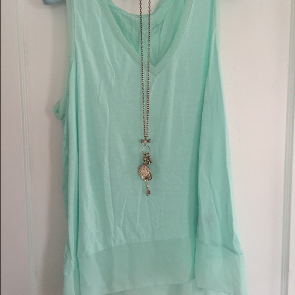 Mint green tank