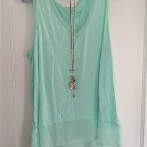 Mint green tank