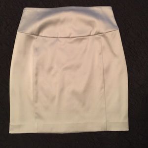 Silver Satin Skirt