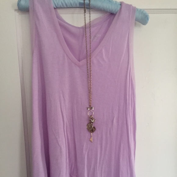 Lavender high low tank